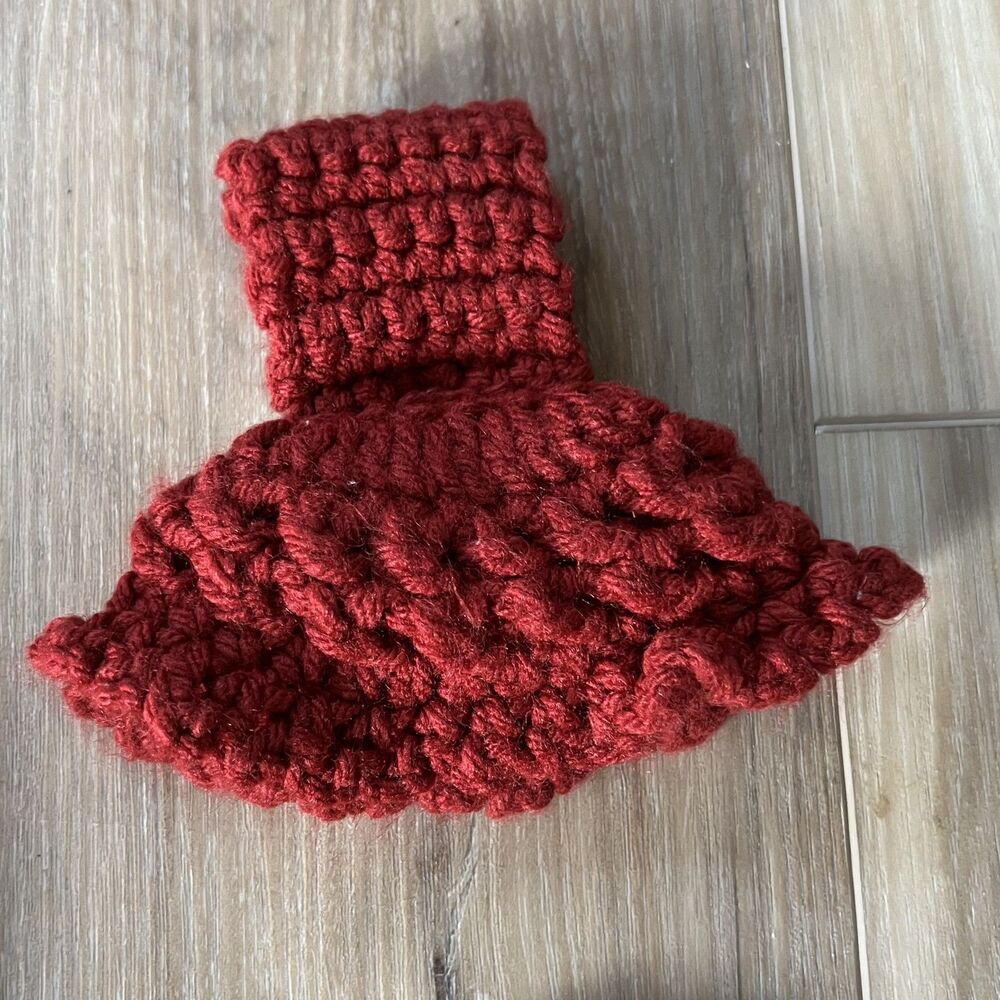 1960s - 1970s Vintage Kitchen Towel & 2 Crochet Topper Holders - Sultan's Linens - Picture 3 of 8